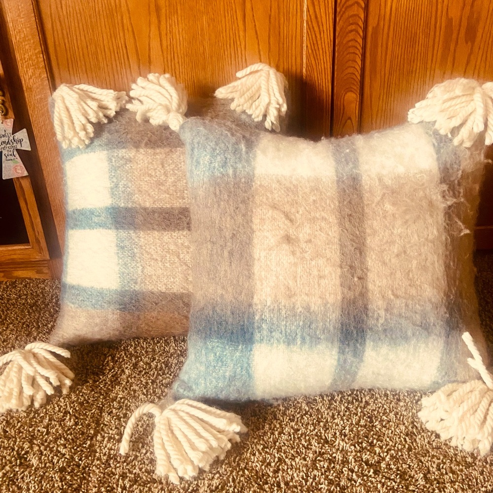 SOLD Set of 2 throw pillows